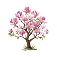 Beautiful Single Big Tree Illustration vector