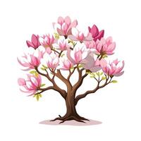 Beautiful Single Big Tree Illustration vector