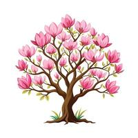 Beautiful Single Big Tree Illustration vector