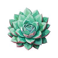 Beautiful Flowerpot Houseplant Illustration vector
