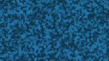 High technology digital motion graphic background animation, square elements and flickering dots on dark background video