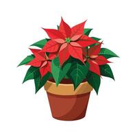 Beautiful Flowerpot Houseplant Illustration vector