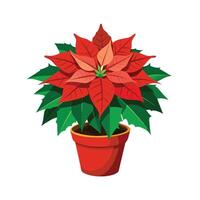 Beautiful Flowerpot Houseplant Illustration vector