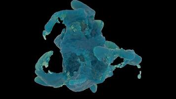 Abstract Water Fluid Background Digital Rendering video