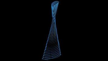 4K Abstract Data Radar 3D Rendering video
