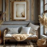 Modern luxury interior wall art mockup inspiration photo