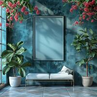 Modern luxury interior wall art mockup inspiration photo