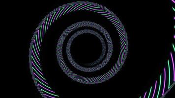 Purple and Turquoise Abstract Spiral Moving Background VJ Loop in 4K video