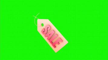 Discounts on a green background. Seamless looping 4k time-lapse animation background video