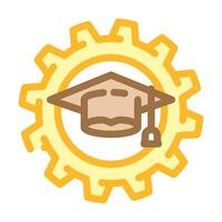 knowledge management business process color icon illustration vector
