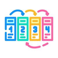 succession planning business process color icon illustration vector