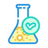 lab verified label product caution color icon illustration vector
