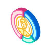 customer segmentation business process isometric icon illustration vector