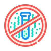 zero toxins product label caution color icon illustration vector