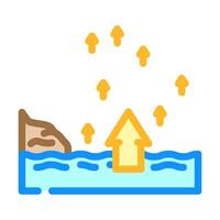 rising tide progress color icon illustration vector