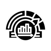 performance measurement business process glyph icon illustration vector