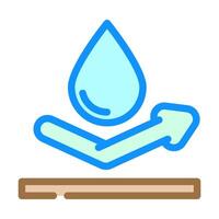 splashproof product label caution color icon illustration vector