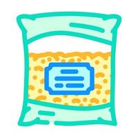 hamster bedding pet color icon illustration vector