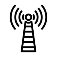 electromagnetic interference label line icon illustration vector