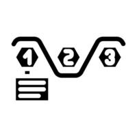 streamlining business process glyph icon illustration vector