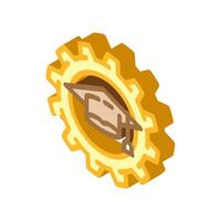 knowledge management business process isometric icon illustration vector