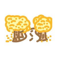 leaf peeping autumn color icon illustration vector