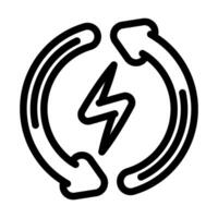 auto reset product label caution line icon illustration vector