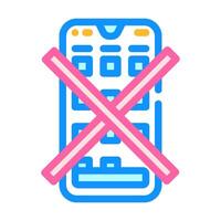 no app required label product caution color icon illustration vector