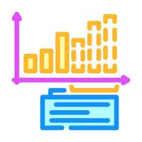 forecasting business process color icon illustration vector