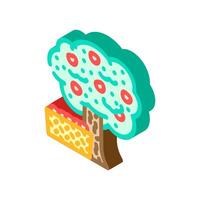 apple picking autumn isometric icon illustration vector