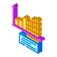 forecasting business process isometric icon illustration vector