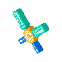 quick assembly product label caution isometric icon illustration vector