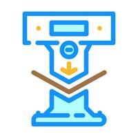 free bending label product caution color icon illustration vector