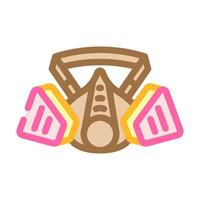 respirator ppe protective equipment color icon illustration vector