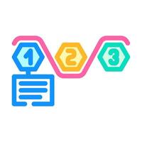 streamlining business process color icon illustration vector
