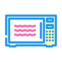 microwave safe label product caution color icon illustration vector