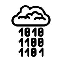 cloud computing business process line icon illustration vector