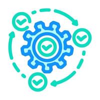 implementation business process color icon illustration vector