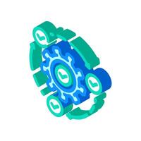 implementation business process isometric icon illustration vector
