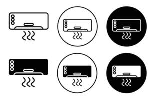 AC UNIT flat line icon set. AC UNIT Thin line illustration vector