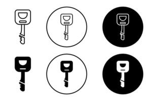broken key icon mark set symbol for web application vector
