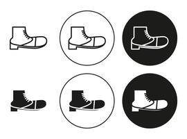 brisk boots icon mark set symbol for web application vector