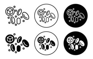 blood glucose icon vector