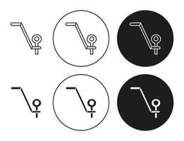 car towbar simple symbol icon. car towbar set in a editable stroke. vector