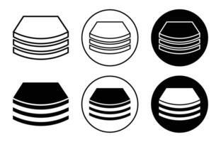 layer icon set vector
