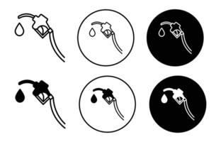 petrol icon mark set symbol for web application vector