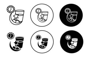 Ramadan Iftar icon mark set symbol for web application vector