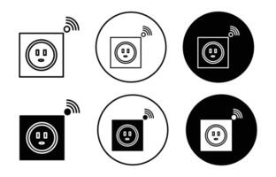 smart Plug icon mark set symbol for web application vector
