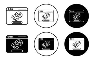 web Cookies icon vector