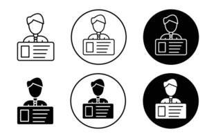 visitor icon sign set in outline style graphics design vector